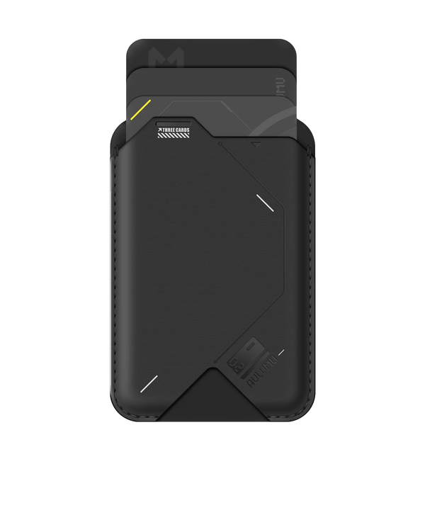 Aulumu G02 Magnetic Flip Wallet & Stand - Black