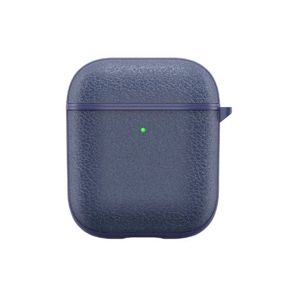 Wiwu Calfskin Genuine Leather Airpods 1/2 Case-Blue