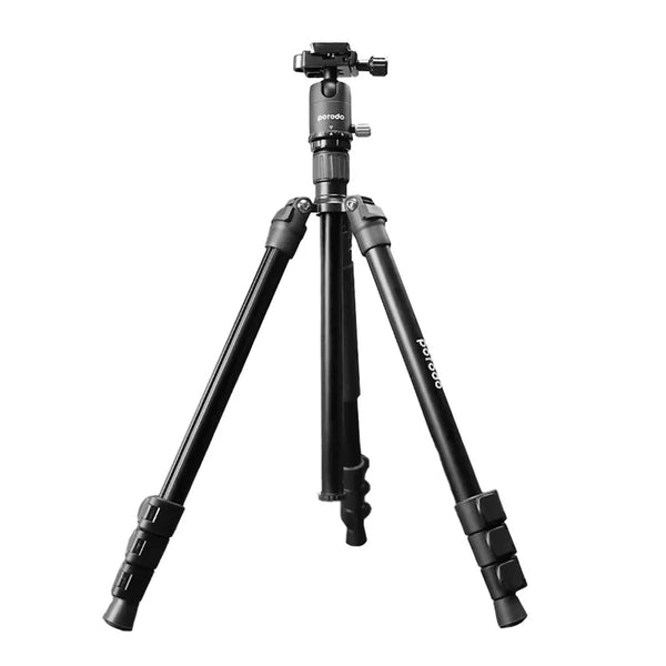 Porodo Professional Aluminum Tripod 155cm - Black