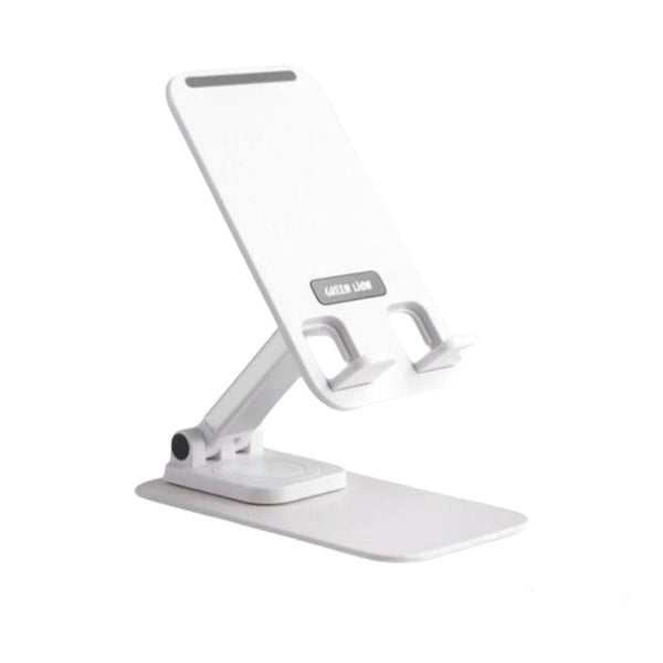 Green Lion Foldable Phone Holder - White