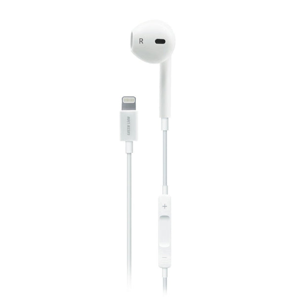 Green Lion Mono Earphone Lightning - White