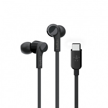 Belkin Rockstar Headphones with USB-C - Black