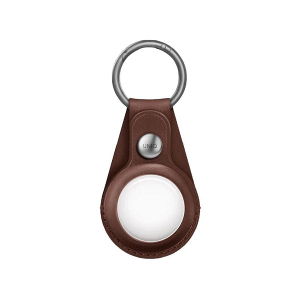 Uniq Domus Slim Leatherette Case For AirTag - Brown