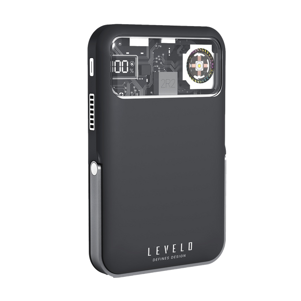 Levelo Osaka Portable 10000mAh Power Bank-Dark Gray