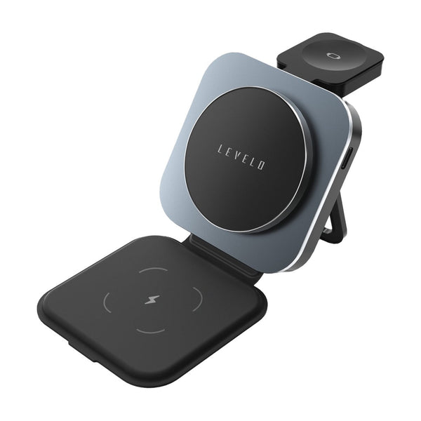 Levelo Trioflow 3IN1 Wireless Charger 15W - Black