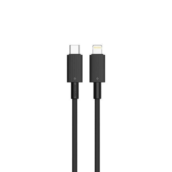 Porodo CBL004 USB-C To Lightning Durable Charging Cable 1.2M-Black