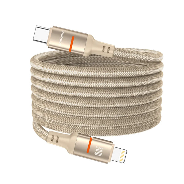 Porodo CBL030 USB-C TO Lighthning Magnetic Led Cable 1.2m