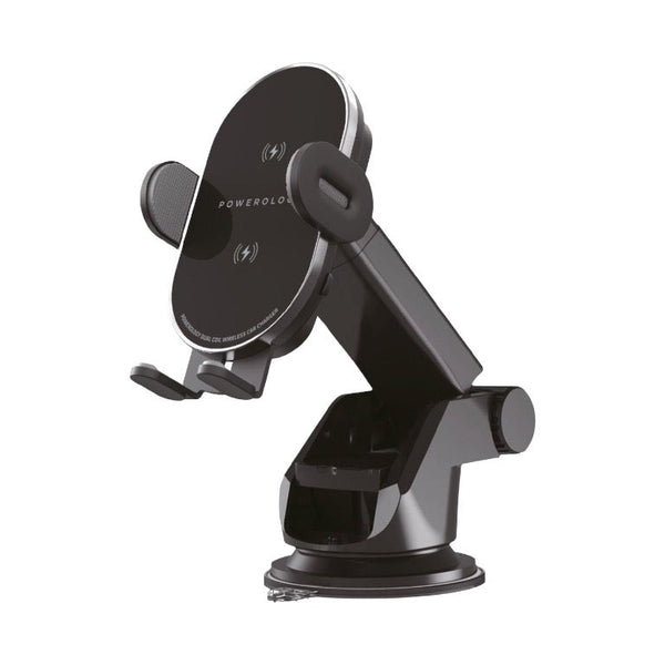 Powerology 15W Fast Wireless Car Charger Mount 3 IN 1 - Black