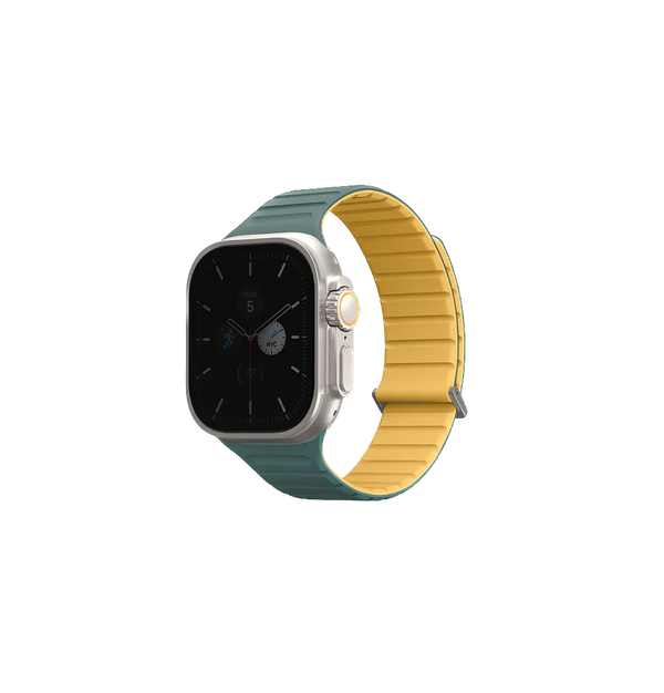 Uniq Revix Evo Strap For 45/49mm - Viridian Green/Burnt Yellow