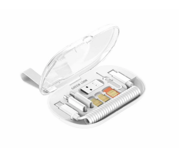 Green Lion 6 IN 1 Multi Functional Data Cable Set - White