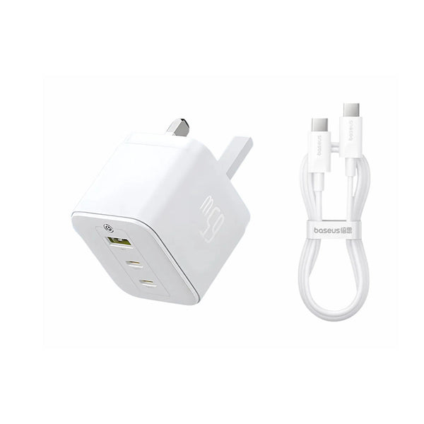 Baseus Palm Fast Charger 2C+U 65W-White