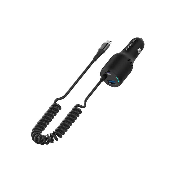 Powerology Triple Output Car Charger PD 100W