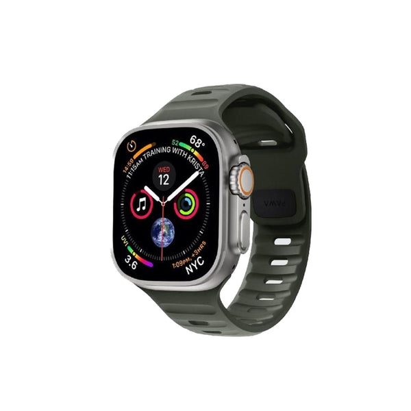 Pawa Lagos Silicon Strap For 45/49MM-Ash Green