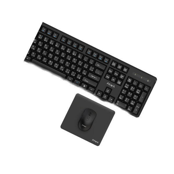 Pawa Keyboard Mouse 3IN1 Wireless Desktop Pack
