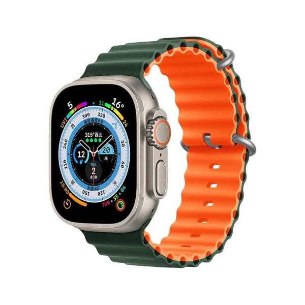 Pawa London Ocean Strap For 42/44/45-Green/Orange