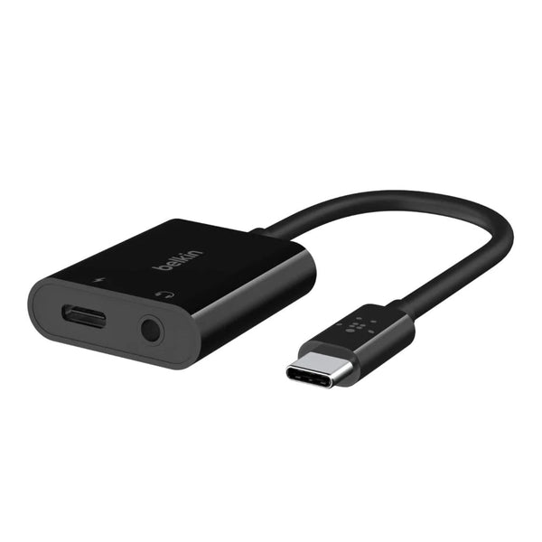 Belkin Rockstar Adapter Usb-c Audio 3.5mm 60W - Black