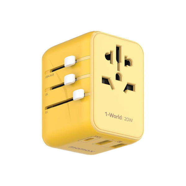 Momax 1-World 3 Port+AC Travel Adapter UA11